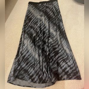 RAILS tie dye black and blue slip midi skirt.